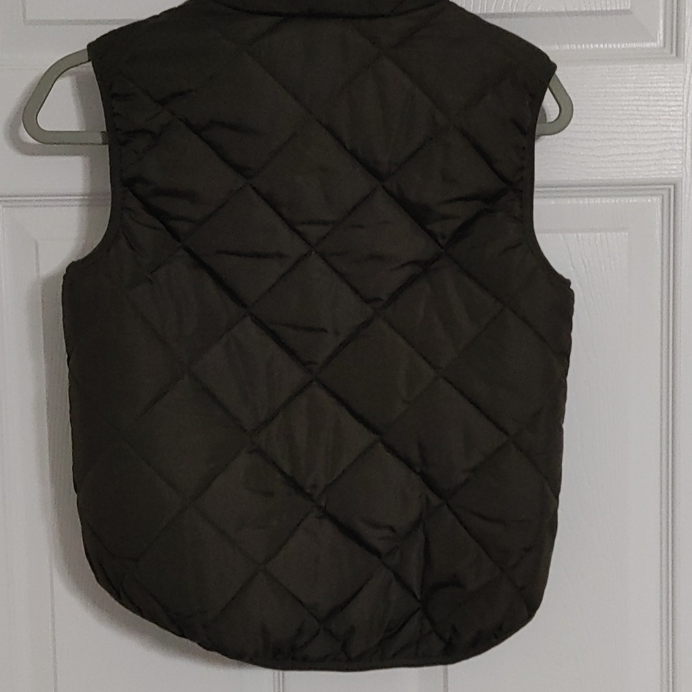 Altar'd State Army Green Quilted Vest with Gold Snap Gorpcore Women's Small EUC - Picture 4 of 4